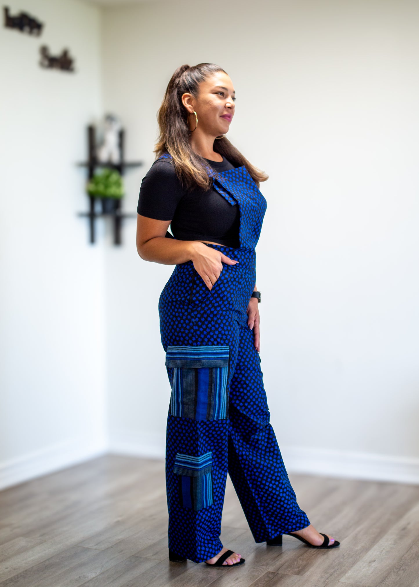 Orné Dungarees (Bleu)