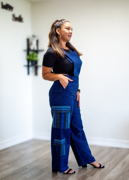 Orné Dungarees (Bleu)