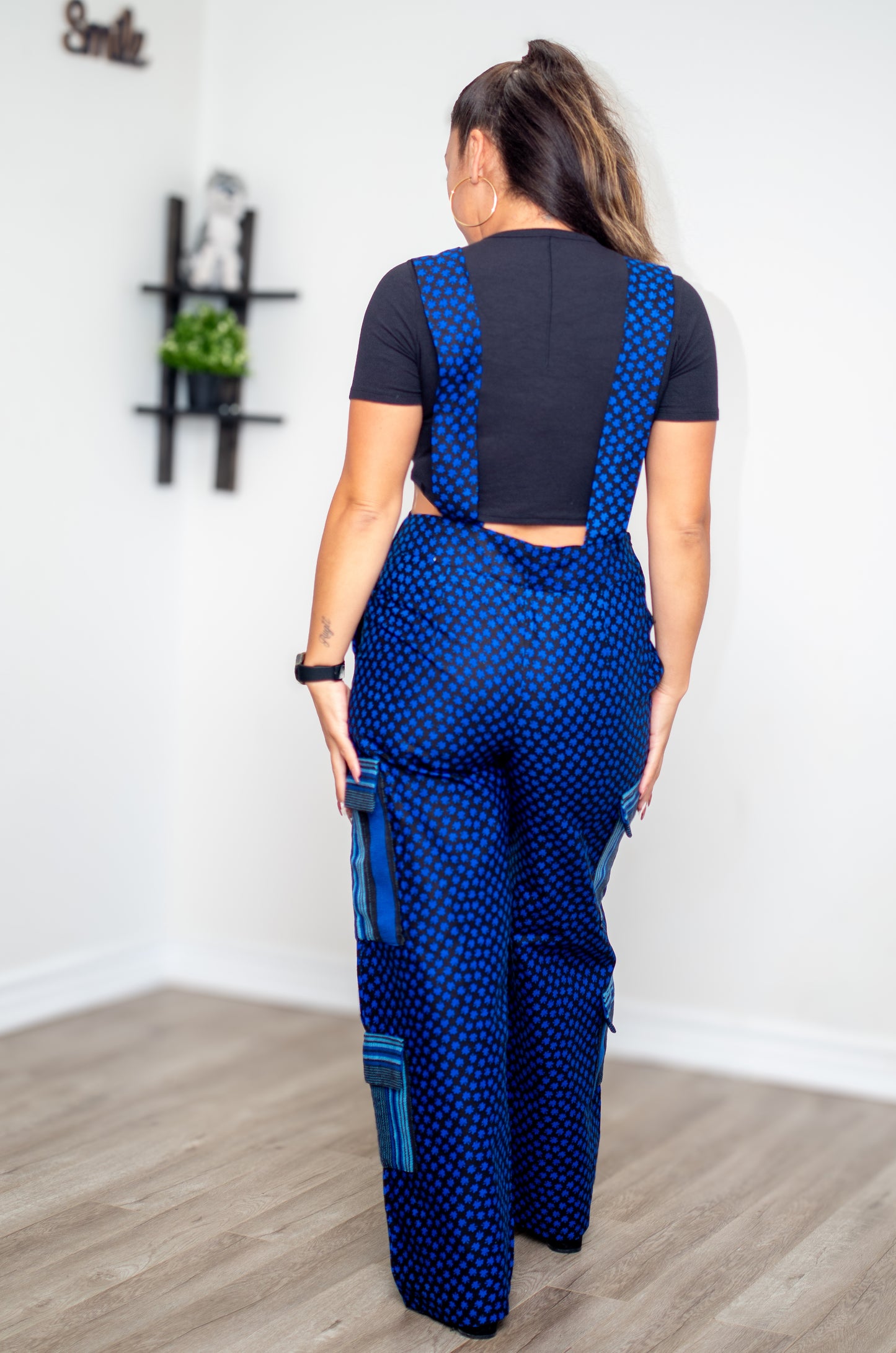 Orné Dungarees (Bleu)