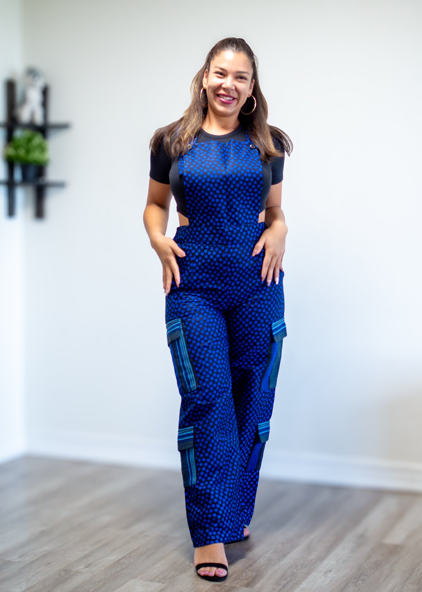 Orné Dungarees (Bleu)