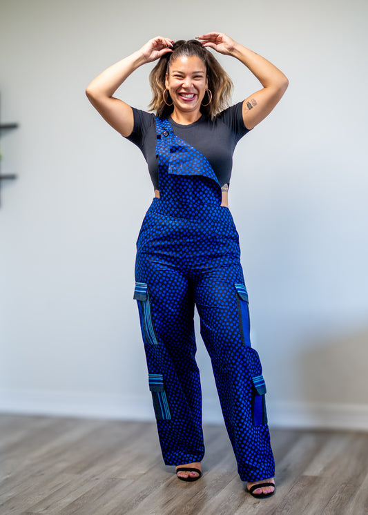 Orné Dungarees (Bleu)